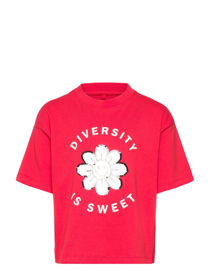 The New Tnninette Os S_S Tee Red 122/128