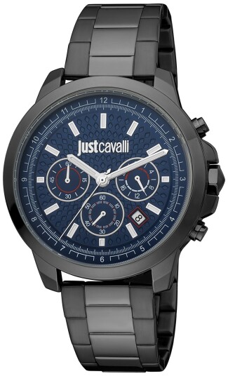 Just Cavalli Herreklokke JC1G178M0075 Classic Blå/Stål Ø43 mm Just Cavalli Herreklokke JC1G178M0075 Classic Blå/Stål Ø43 mm