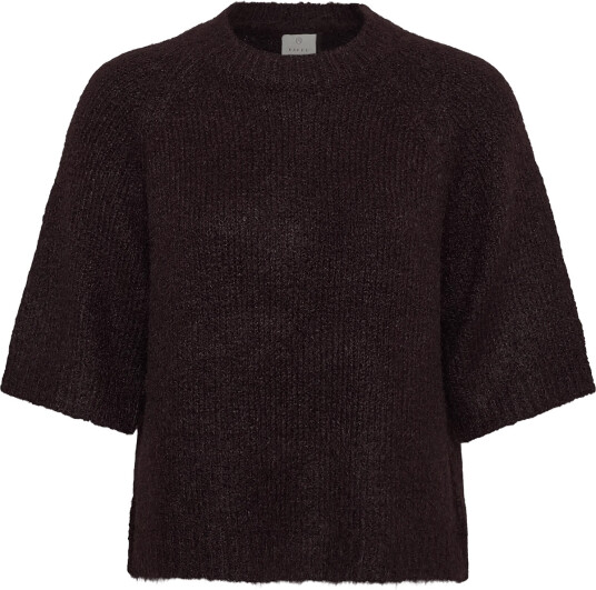 Kaffe Kaemilie Cropped Knit Pullover Brown L