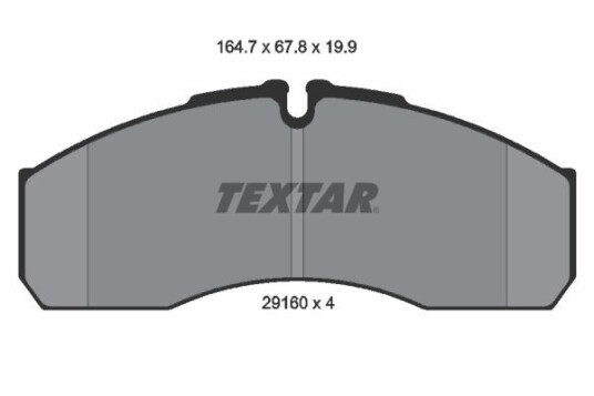 Bremseklosser TEXTAR 2916002 Bremseklosser TEXTAR 2916002