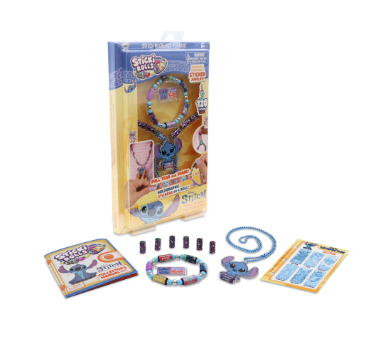 Sticki Rolls Sticki Rolls Stitch Pendant - Multi/patterned - ONE SIZE Sticki Rolls Sticki Rolls Stitch Pendant - Multi/patterned - ONE SIZE