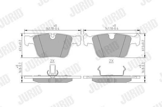 Bremseklosser JURID 573232J Bremseklosser JURID 573232J