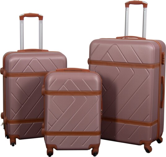 Koffert - Retro rosa - Hardcase lettvektskoffert