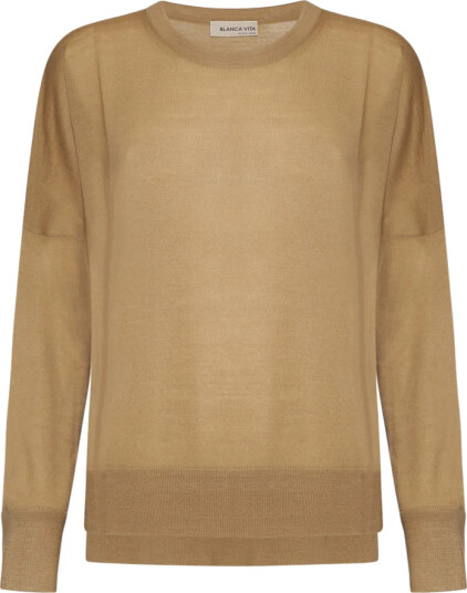 Blanca Vita Dame Strikkevarer Brun XS, Blanca Vita Dame Strikkevarer Brun XS,