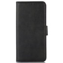 INCOVER iPhone 14 Kunstskinn Flip Deksel m. Kortholder - Svart
