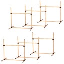 Agility Set Hunder med flettede staver oransje