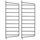 String veggavl svart 50x20 cm 2-pk