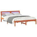  Sengestamme med hodegjerde Voksbrun 150 x 200 cm Heltre furu
