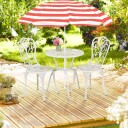 Hagebistrosett – antikk design bord og 2 stoler