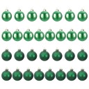 vidaXL Juleballsett 30 stk. Grønn 6 cm Polystyren