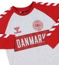 Hummel Genser DBU hmlHurra Grå Melert/Rød 12 år 152 Genser