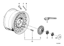 BMW Originaldeler Hjulbolt alu.felg 
standard 36136781150