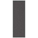  Dørmatte Stripete Svart og Grå 60 x 180 cm Polypropylen og PVC