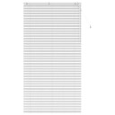 vidaXL Venetiansk persienne Hvit 125 x 250 cm 35 mm