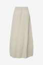 pieces Maxi skjørt pcSastina HW Maxi Slit Skirt Wvn Grå