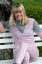 Ullundertøy Mina Ulltrøye med Half Zip til dame i Rosa/Grå M