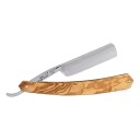 Plisson Straight Razor, 5/8 Round NoseOlive Wood