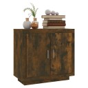 vidaXL Skjenk røkt eik 80x40x75 cm konstruert tre
