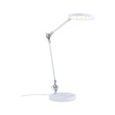 Numis skrivebordslampe 11W 2700-6500 Kelvin 3-step dim - Trådløs lader for mobil - Hvit