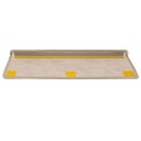  Selvklebende trappematter sisal 30 stk 65x21x4 cm grønn 8721288460066