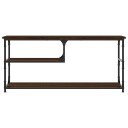 vidaXL TV-benk brun eik 103x38x46,5 cm konstruert tre og stål