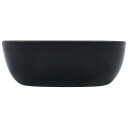 vidaXL Vask 42,5x42,5x14,5 cm keramikk svart
