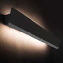 Euluna LED-vegglampe Wing med bryter, svart