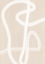 White Brush Stroke Poster Plakat Plakat / 30x40cm