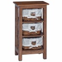  Sidetabell Brun 38 x 28 x 72 cm Massivt mahognitre