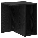 vidaXL Avlastningsbord Svart Eik 37 x 32 x 40 cm Konstruert tre