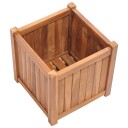 vidaXL Høybed 40x40x40 cm heltre teak