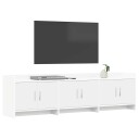  TV skap 168 x 33 x 47 cm Hvit Konstruert tre