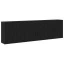  Sideboard med skuff Svart Eik 240 x 33 x 70 cm Konstruert tre