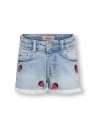 Kids Only Kmgrobyn Denim Shorts til Barn med Bærekraftig Design 116 Light Blue