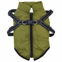 Vidaxl Hund Frakk Army Grønn L32 Fleece Og Polyester