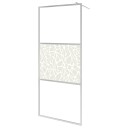  Dusjvegg ESG glass med steindesign 140x195 cm