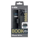 SBS Wallet Classic Mag-etui til iPhone 18 Pro med lommebok og stativ, MagSafe-kompatibelt – svart