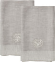 Georg Jensen Damask Plain linservietter 2-pk 45x45 cm lys grå