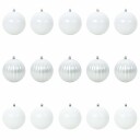  Julekule Sett 15 pcs Hvit