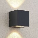 Arcchio Tassnim LED-vegglampe grafitt 2 lyskilder