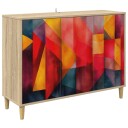 vidaXL Serviesskap HEESCH Sonoma 102 x 33 x 75 cm Konstruert tre
