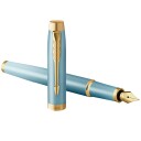 Parker IM Rituals Gradient Blue/Gold Fyllepenn Medium