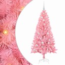  Juletre med 150 LED med stativ Rosa 150 cm PVC
