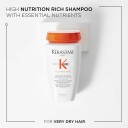 Kérastase Nutritive Bain Riche Fuktighetsgivende Sjampo 250 ml for Alle Hårtyper