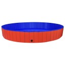 Vidaxl Sammenleggbart Hundebasseng Rød 300X40 cm Pvc