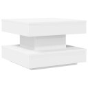  Salongbord 360 graders roterbart hvit 50x50x34,5 cm