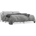  Sengeramme grå sonoma 180x200 cm konstruert tre og metall 8721102613562