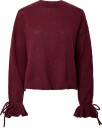 Pieces Pcfie Ls O Neck Tie Knit Pwp Bc   WINETASTING   XL