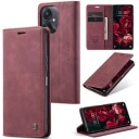 Xiaomi Redmi 13C 5G/Poco C65 Caseme 013 Series Lommebok-deksel Rød