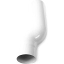 Plastmo nedløpsrør Ø110mm hvit white 110 mm x 330 mm